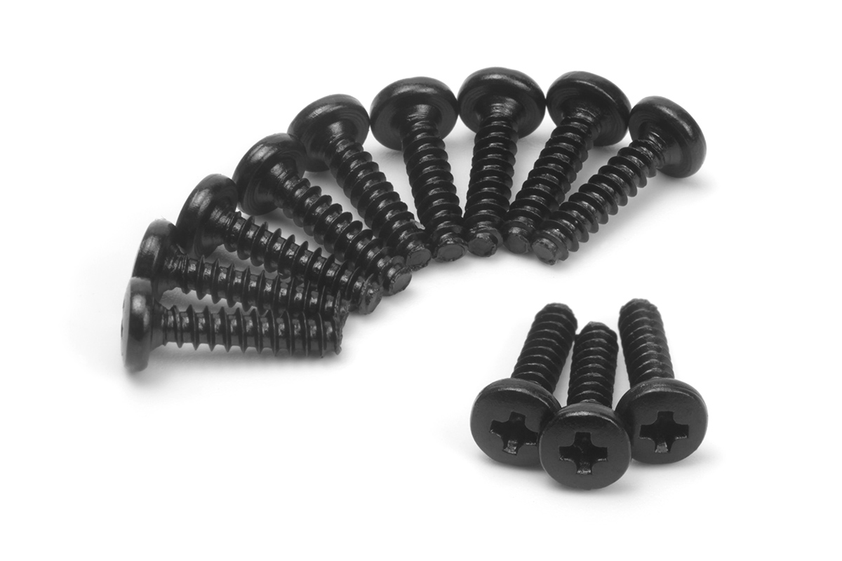 BLACKZON Flachkopf Schneidschrauben BMHO 2.3x10mm 540352