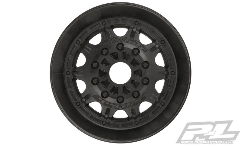 ProLine Raid 2.2/3.0 Black Wheels (2) for DB8, Senton 6S and SC with 17mm Hex Conversion 2770-03