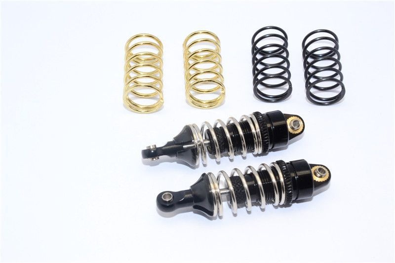 GPM Alu Dämpfer mit 1.2/1.3/1.4 Federn schwarz Traxxas 1/16 E-Revo