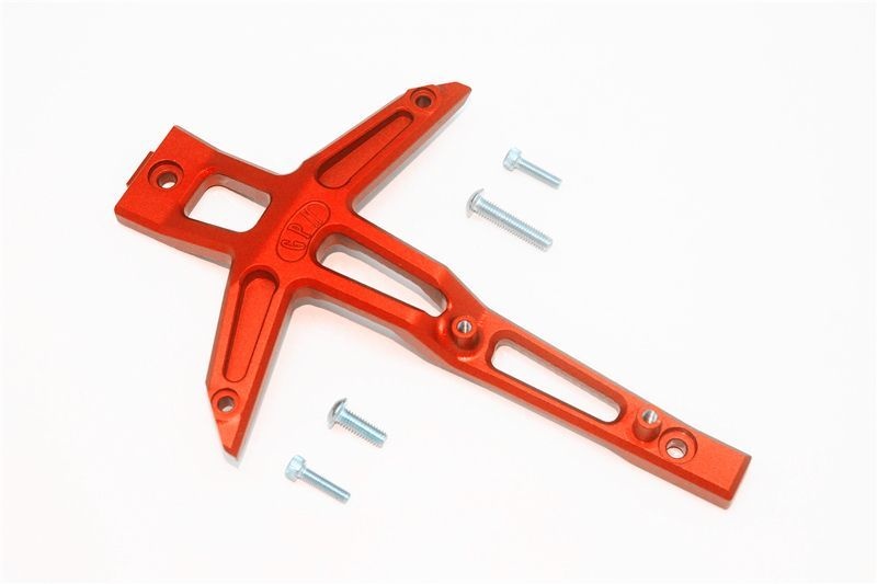GPM Alu Chassis Oberdeck vorn orange Traxxas MAXX
