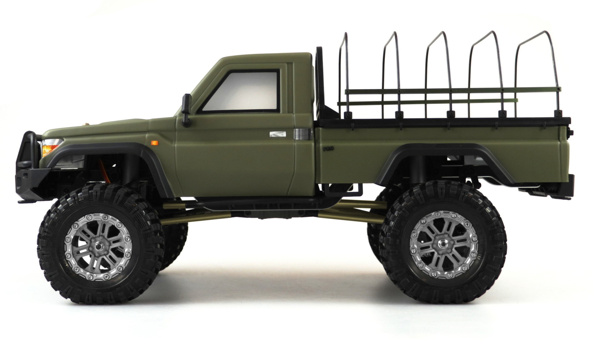 Amewi AMXRock RCX10PS Scale Crawler Pick-Up 1:10, RTR Militär grün 22461