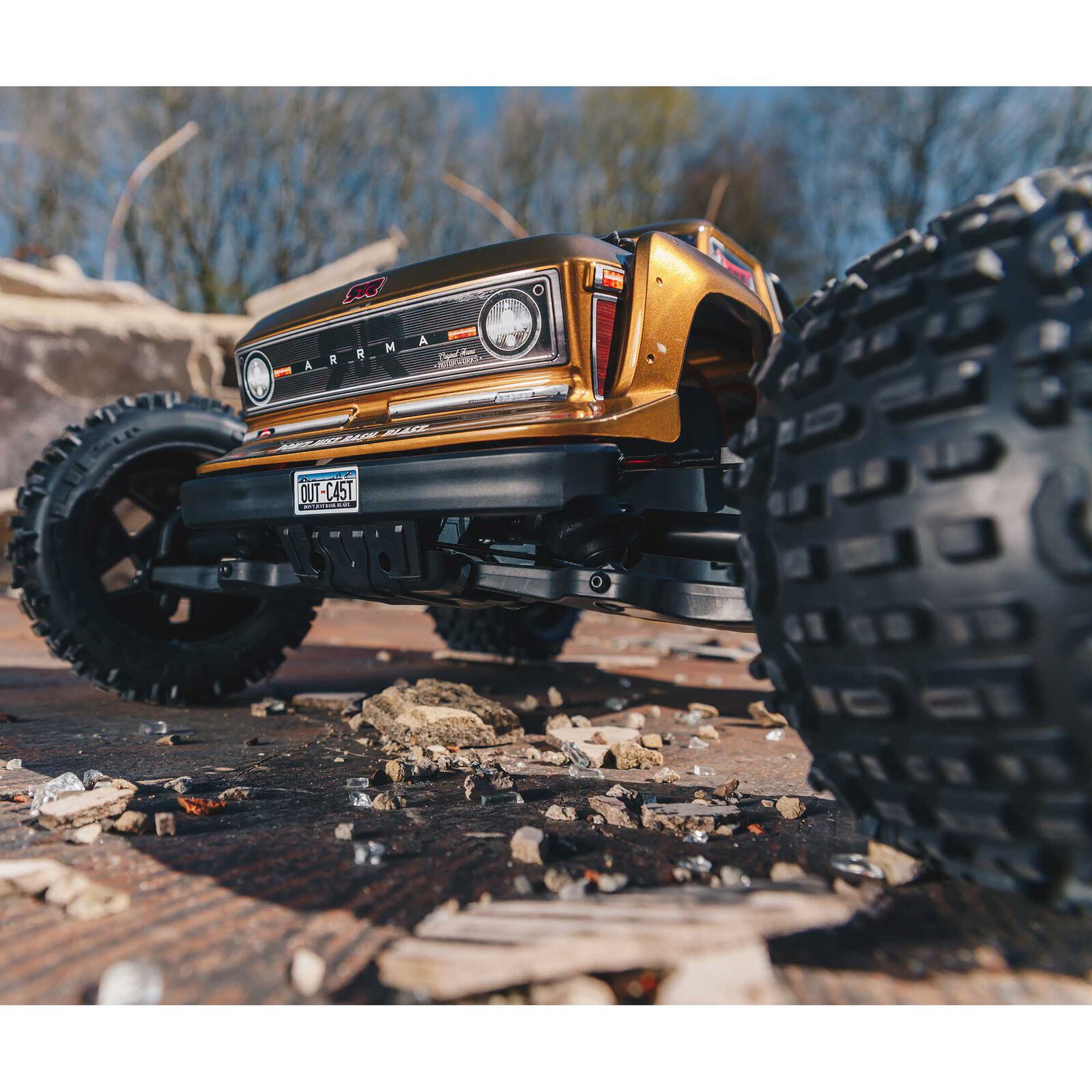 ARRMA 1/10 OUTCAST 4X4 4S V2 BLX Stunt Truck RTR, Bronze ARA4410V2T1