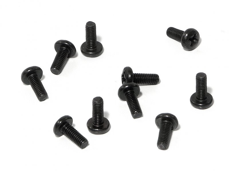 HPI Flachkopfschraube M3x8mm schwarz (10St) Z517 - Abbildung 1