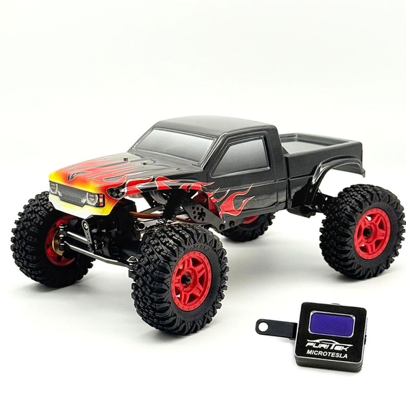 FURITEK Terra Comp - 1/18 ARTR Crawler schwarze Flammen Edition inkl. Micro-Tesla Digiboard FUR-2727
