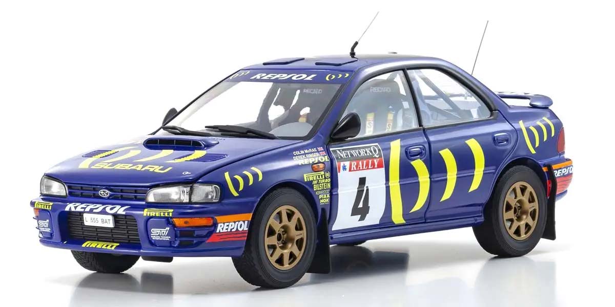 Kyosho 1:18 Subaru Impreza Colin McRae Winner RAC 1994 Nr.4 08962A
