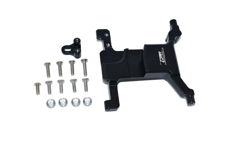 GPM Alu Servobefestigung schwarz Axial SCX10-3