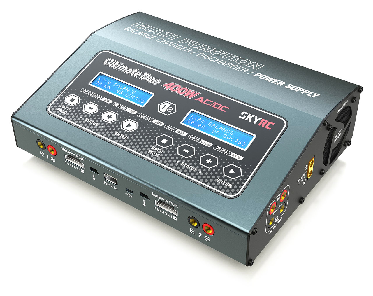 SkyRC D400 AC/DC Ladegerät LiPo 1-7S 20A 2x200W SK-100123