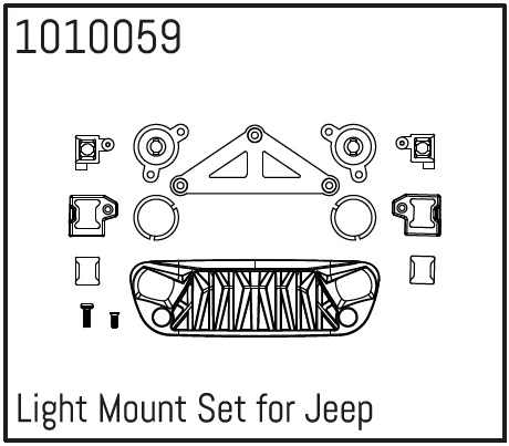 Hobby Plus Light Mount Set for Wrangler 240151