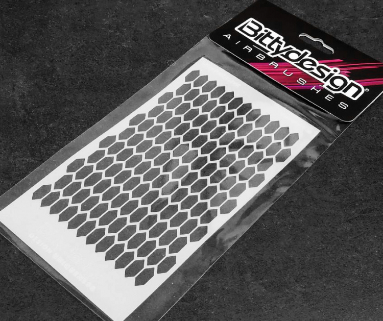 Bittydesign Vinyl stencil - Honeycomb V3 STC-004