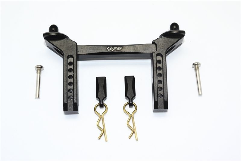 GPM Alu Karosseriesteher vorn schwarz Traxxas Traxxas4 & 6