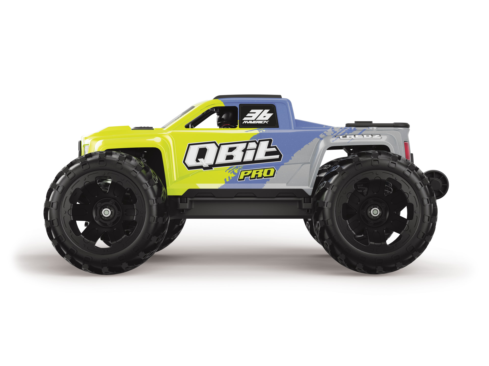 Maverick QBit MT Pro 1/16 4WD Brushless 3S Monstertruck Gelb 151002 - Abbildung 2