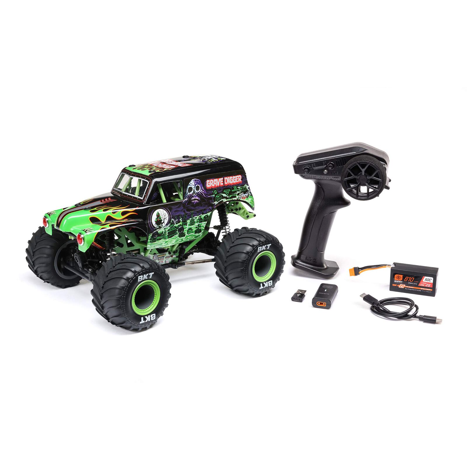 Losi Mini LMT Grave Digger 1/18 4WD Monster Truck LOS01026T1