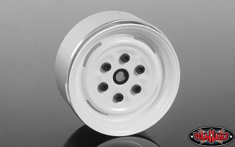 RC4WD ZW-0288 Vintage Yota 6 Lug Stamped Steel 1.55 Beadlock Wheels