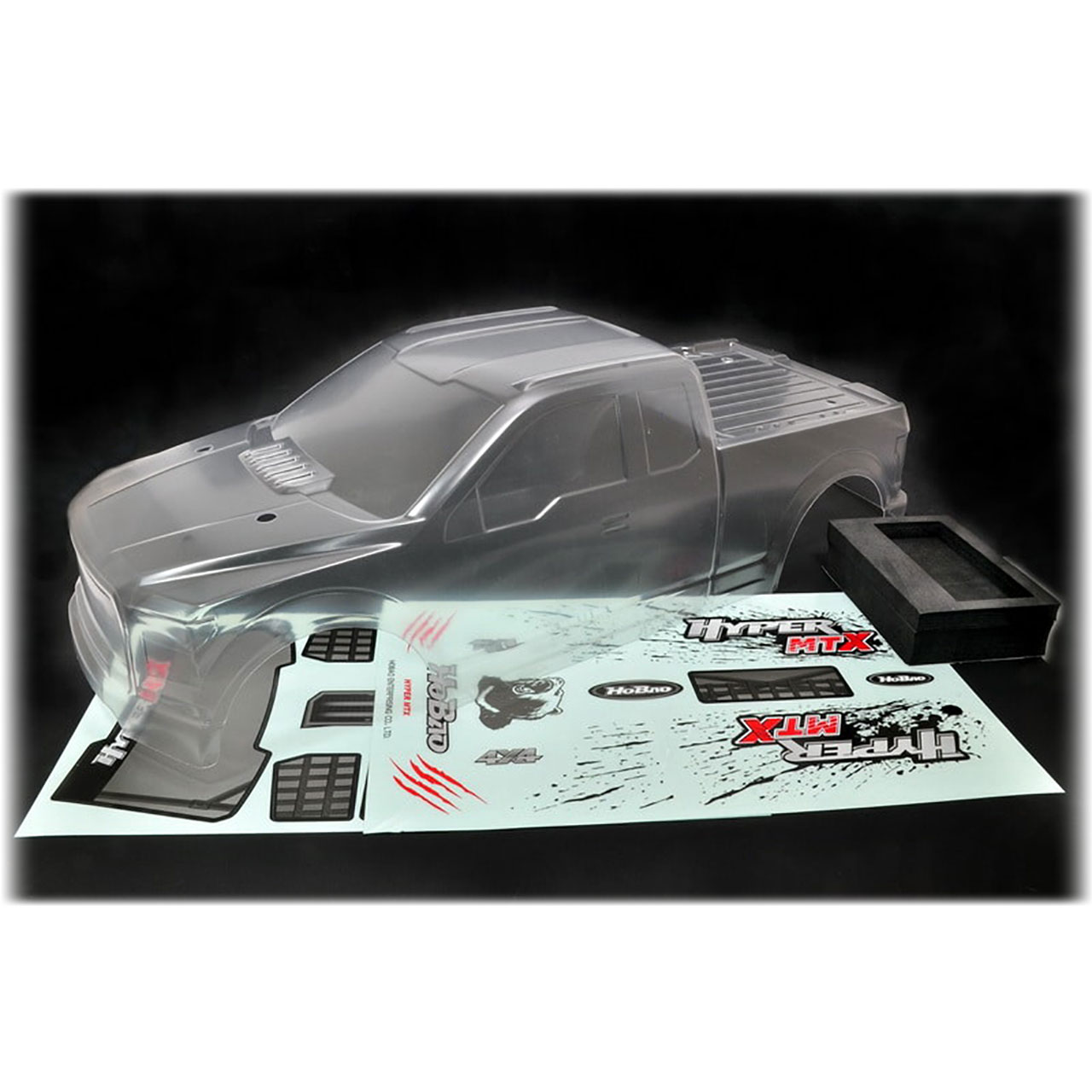 Hobao MTX CLEAR BODY SHELL W/ DECAL HOP-0125N