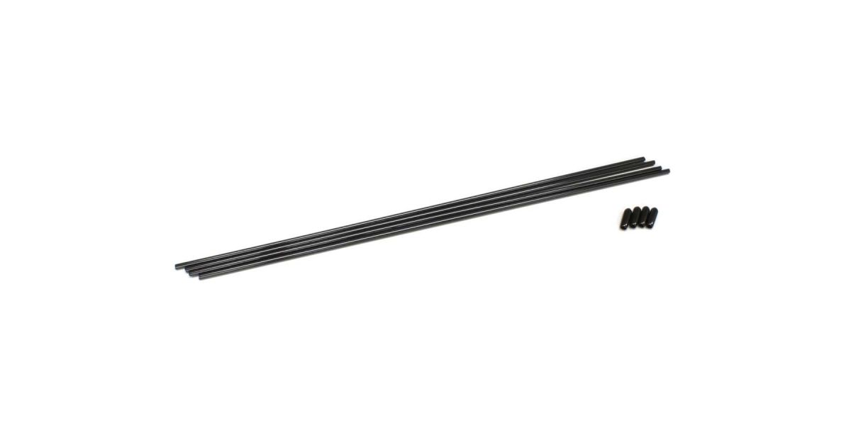 Kyosho Antennenrohre Kyosho (4) Schwarz 1708B