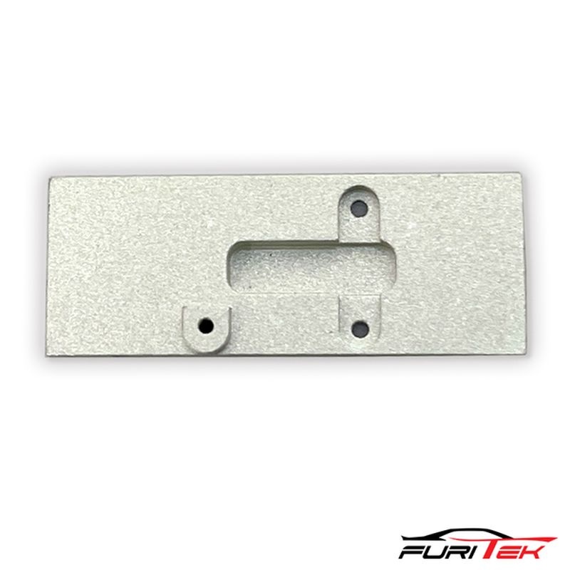 FURITEK FCX24 RAMPART ALU FLAT SKID PLATE - FOR SCX24 TRANSMISSION Kits - Monster truck 1/24 FUR-2244