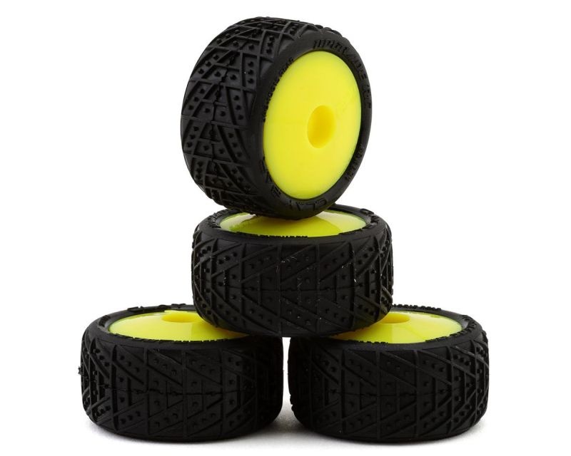 Upgrade RC Clay Bar Pre-Mounted Clay Reifen auf Felge gelb für Losi Micro-T