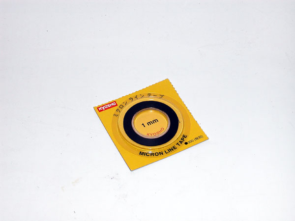 Kyosho Zierstreifen 1,0mm x 5m - Schwarz 1841BK