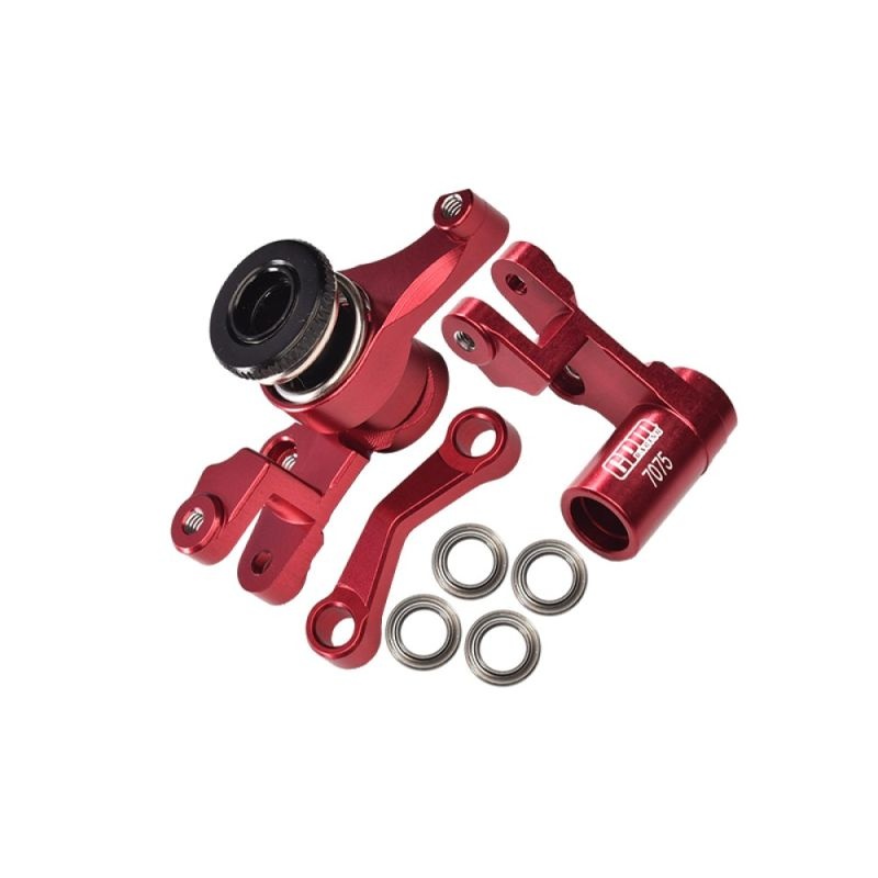 GPM Aluminium Lenkungs-Set eloxiert mit Kugellager rot TRX Slash, Stampede, Rustler, Hoss, Rally, Ja SLA048NR