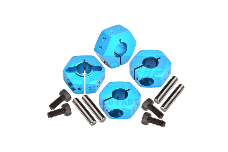 GPM Alu Sechskant-Radmitnehmer blau TAMIYA BBX / BB-01 XV2010SB