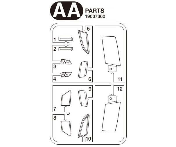 Tamiya 07360 AA-Teile Glasteile Scheinw. S770 56368 319007360