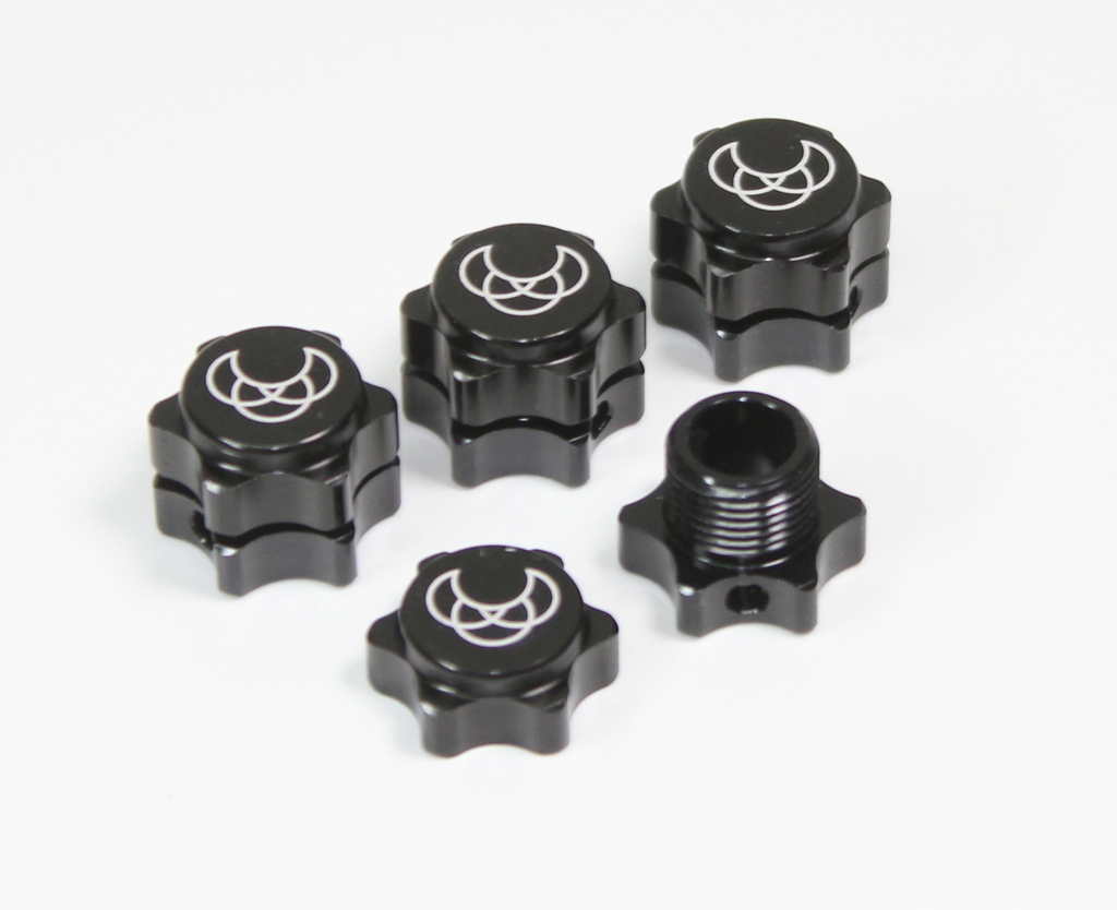 Absima Radmitnehmer inkl. Endkappe 17mm schwarz (4 St.) 2560002