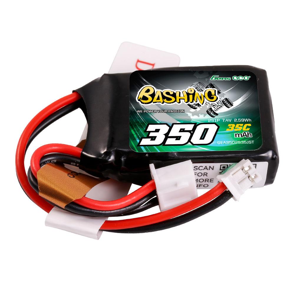 Gens Ace 350mAh 2S 7.4V 35C Lipo Akku Pack mit JST-PHR Stecker-Bashing Series GEA3502S35JST