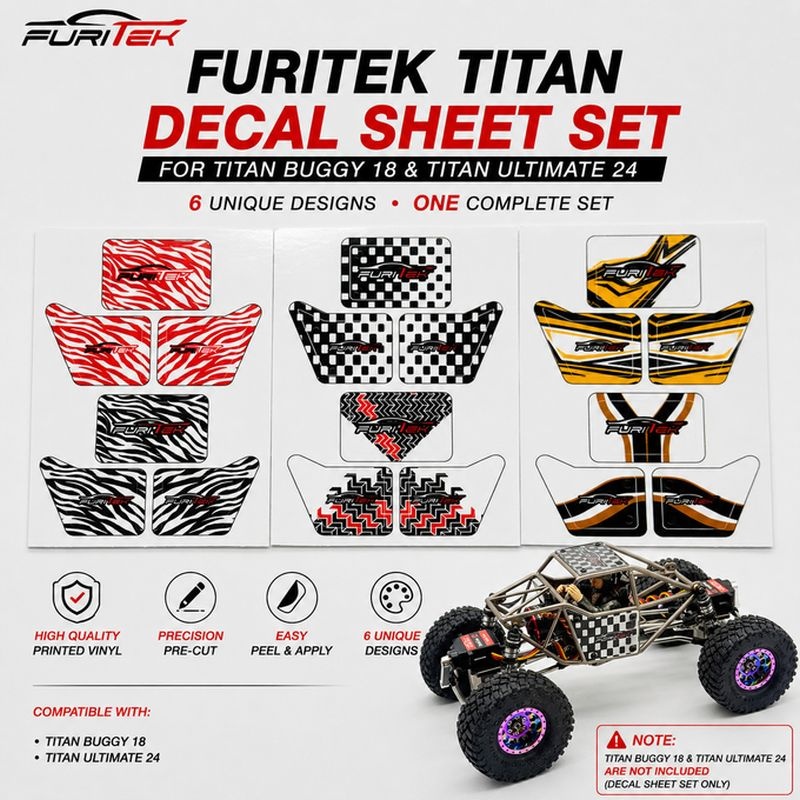 FURITEK Titan Buggy 18 & Titan Buggy Ultimate 24 Aufkleberbogen  FUR-2824