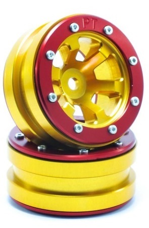 Metsafil Beadlock Wheels PT- Claw Gold/Rot 1.9 (2 St.) MT0060GOR