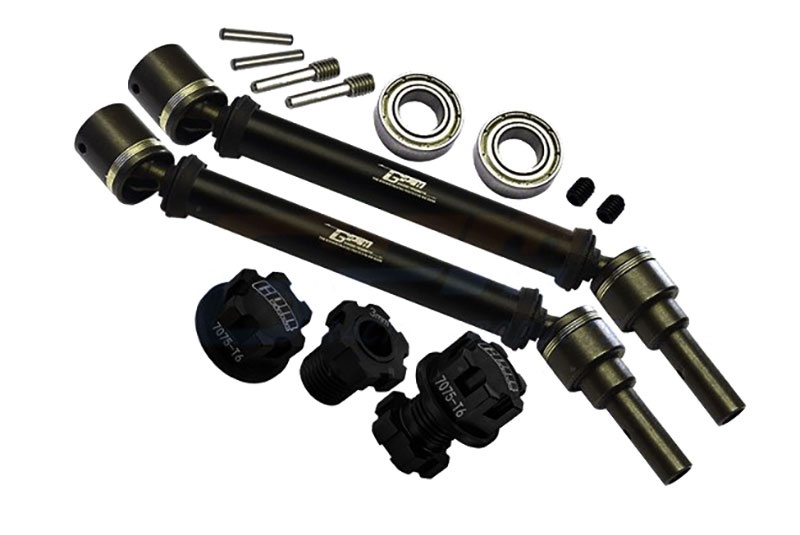 GPM Stahl CVD gehärtet mit Aluwelle Set v/h schwarz (2) TRX WideMAXX TXMS143F/RSNBK