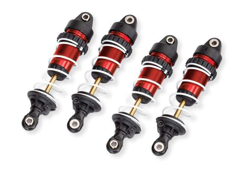 Traxxas Dämpfer GTR lang rot mit Federn (4) Mini-Maxx 10765-RED