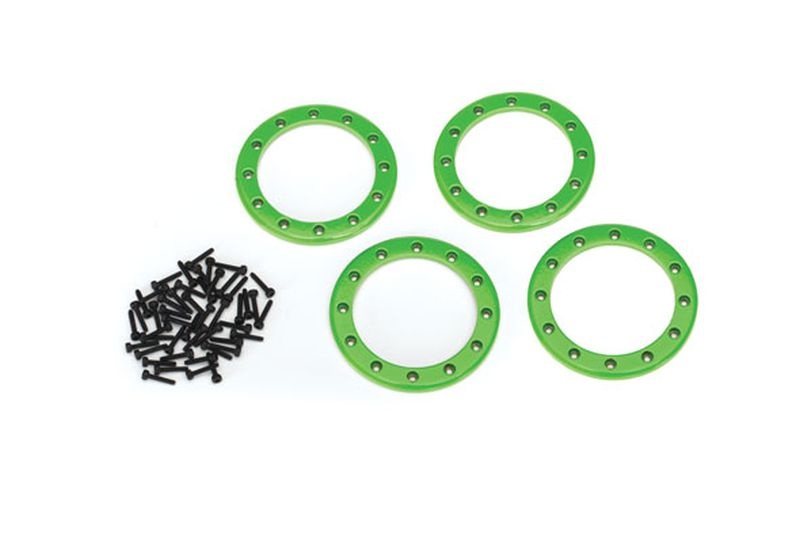 Beadlock Rings Grün (2.2') Alu (4) + Schrauben 8168G - Abbildung 1