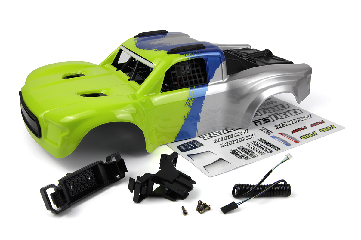 Maverick QByte SC 1/12th Karosserie lackiert - Fluoro Grün 151213