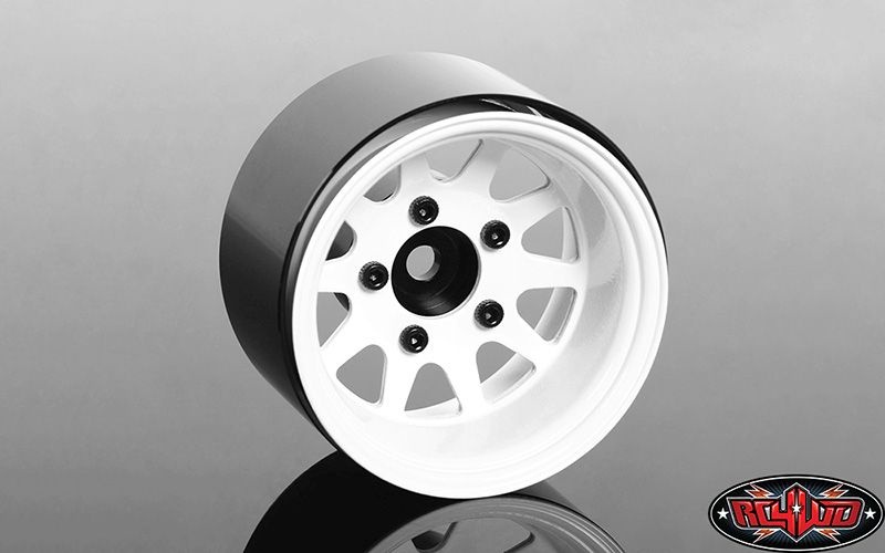 RC4WD ZW-0284 Deep Dish Wagon 1.55 Stamped Steel Beadlock Wheels (White)