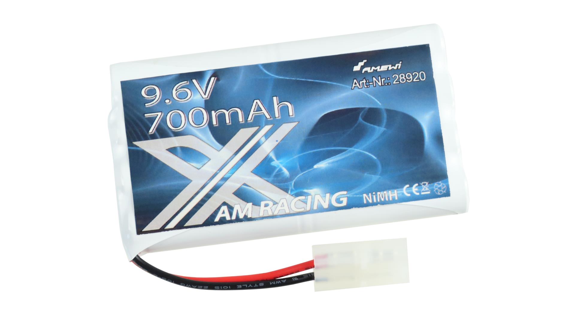 Amewi AMX RACING NiMH Akku 9.6V 700mAh Tamiya 28920 - Abbildung 1