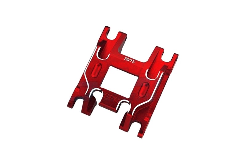 GPM Bodenplatte Chassis 7075-T6 Aluminium rot TRX-4M TRX4M038BR