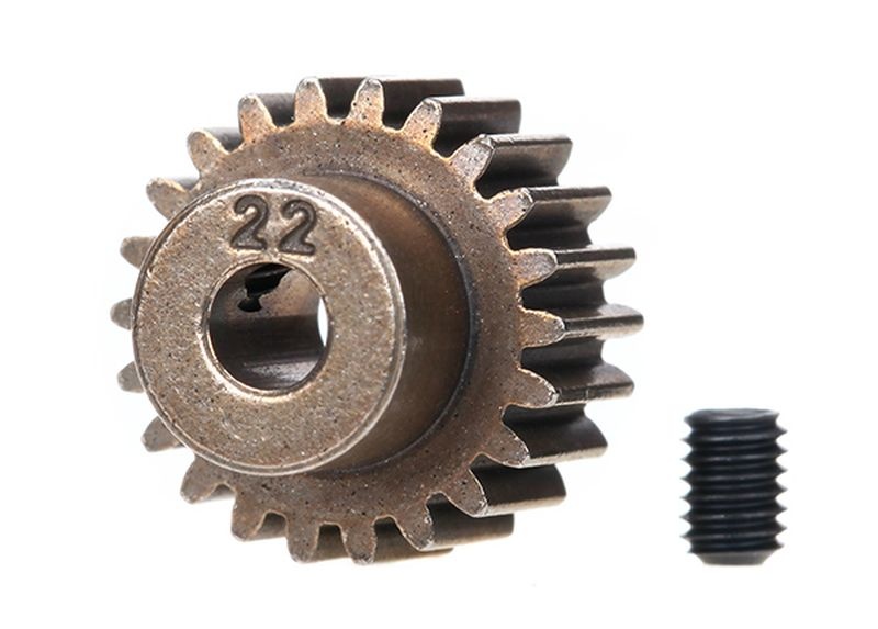 Traxxas Ritzel 22Zähne (48-pitch) + set screw 2422