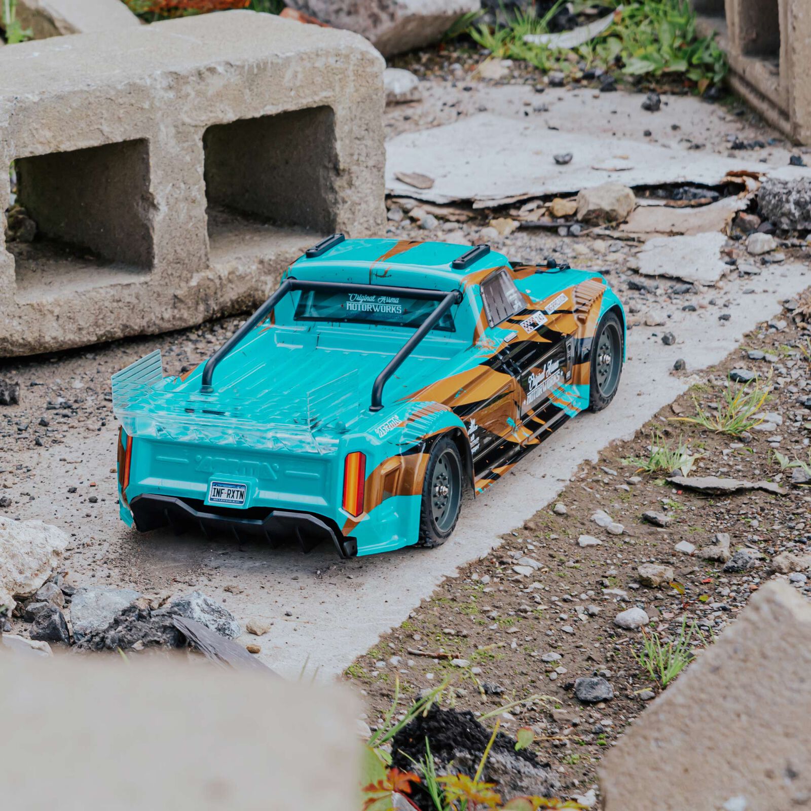 ARRMA 1/8 INFRACTION 4WD MEGA Resto-Mod Truck RTR, Teal/Bronze ARA4215V3BIT2