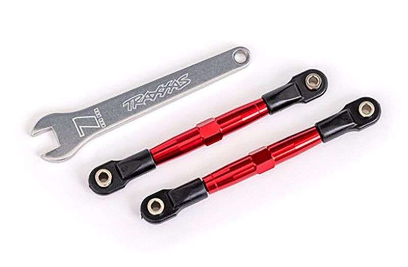 Traxxas Vorspurstange vo Alurohr rot eloxiert 2445R