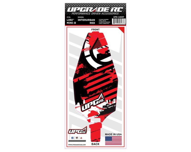 Upgrade RC Chassis Protector (InterUrban Red) (1) für Losi Mini-B