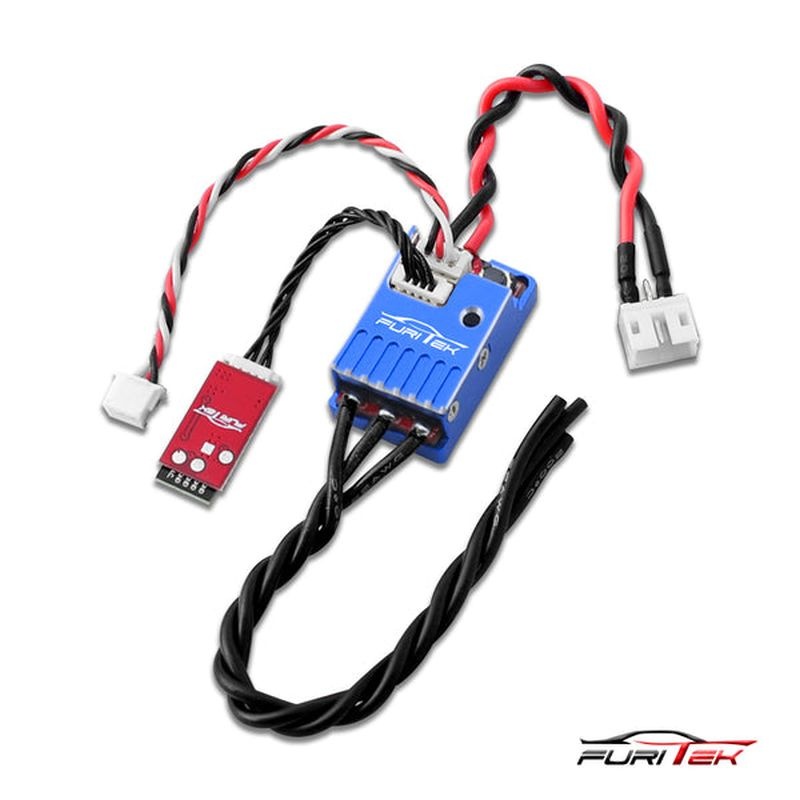FURITEK Momentum Regler V2 20/40A sensorlos mit Alugehäuse blau für Mini-Z mit Bluetooth FUR-2168