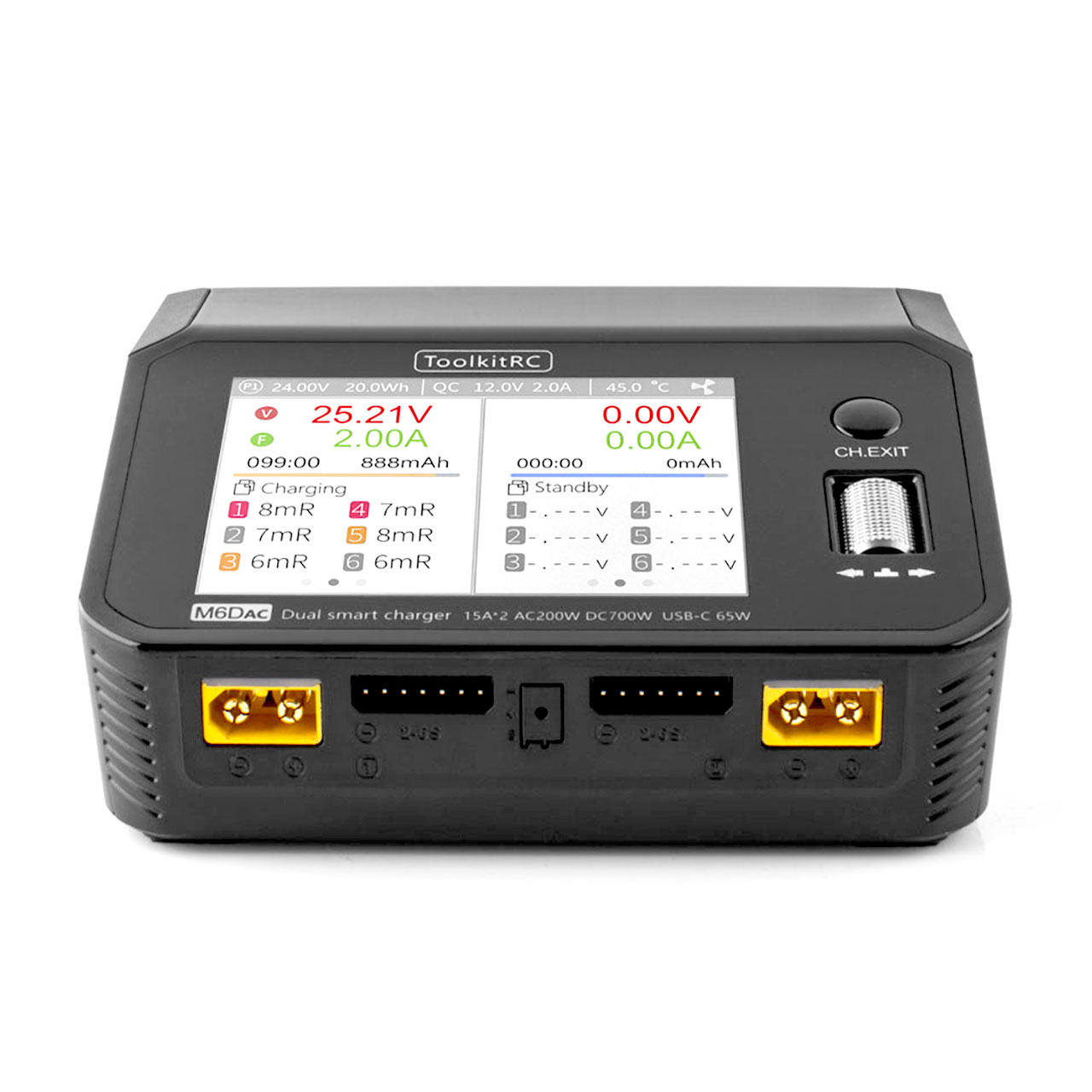 ToolkitRC M6DAC LiPo 1-6S 15A 2 Kanal Ladegerät AC/DC 11500