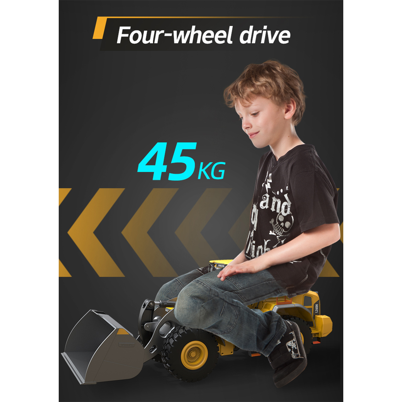 Double-E Hobby Volvo Elektro Radlader L260H Teilmetall 1:16 RTR E592