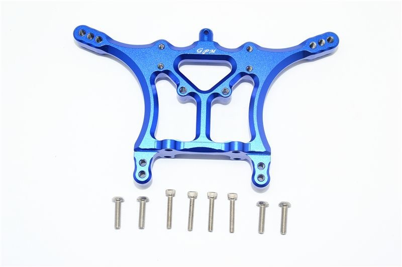GPM Alu Dämpferbrücke hinten blau Traxxas Slash 2WD
