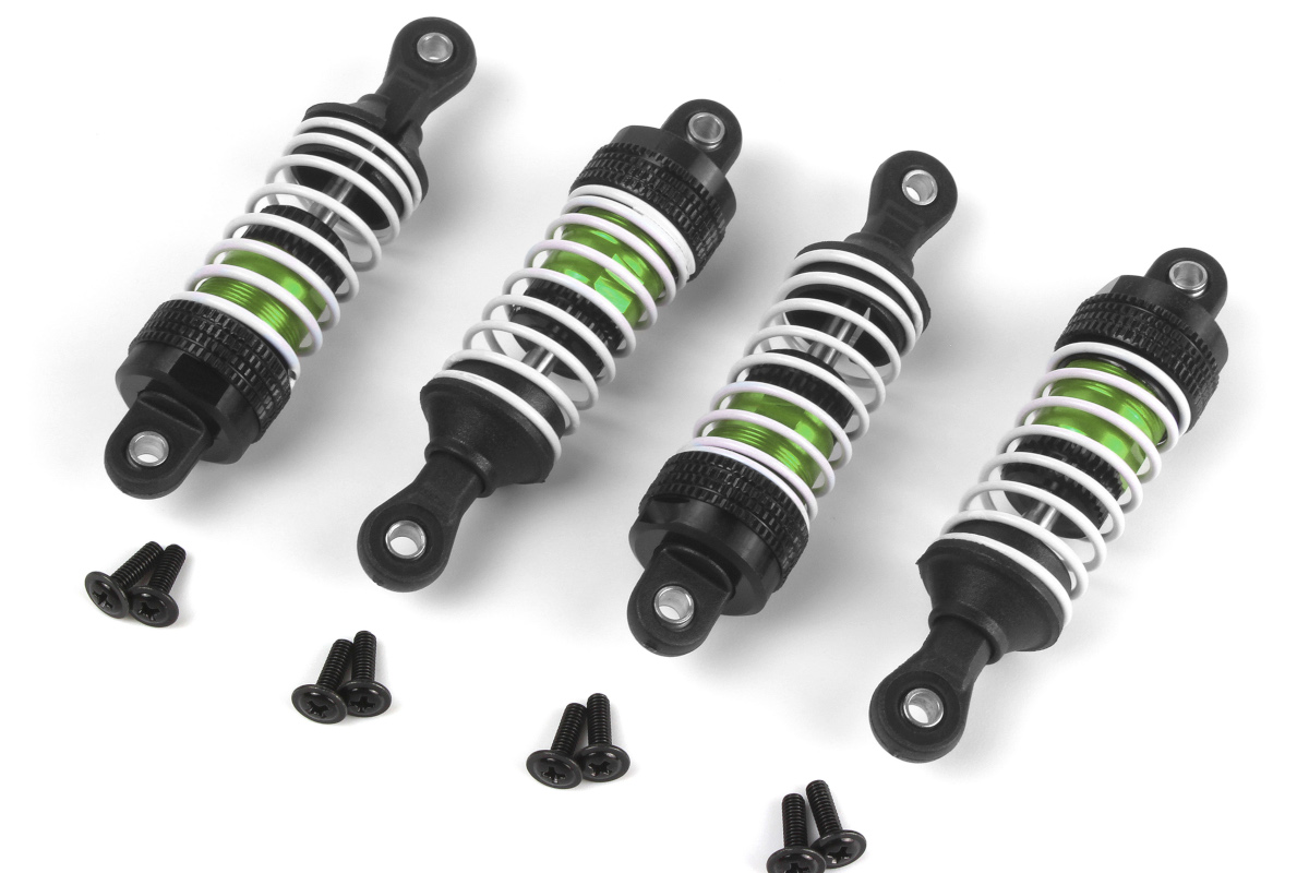 Maverick Atom Aluminum Oil-Filled Shock Absorber Set (Green/4pcs) 150558