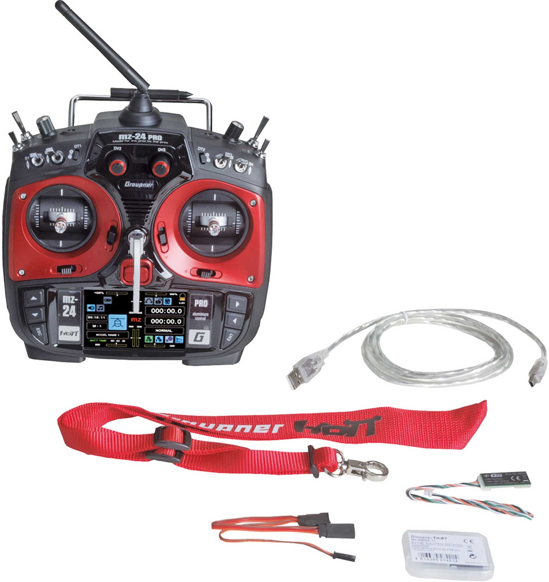 GRAUPNER MZ-24 PRO HOTT Einzelsender 2,4Ghz Fernsteuerung S1006.PRO.77