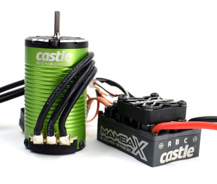 Castle MAMBA X SCT Sensor WP ESC 25,2v & 1412-2100KV Combo 010-0155-14