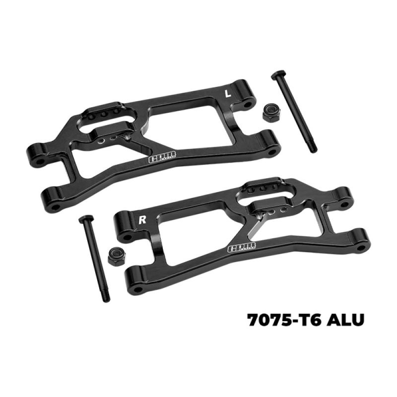GPM Alu Querlenker hinten unten schwarz (2) TRX Mini XRT XRTM056BK