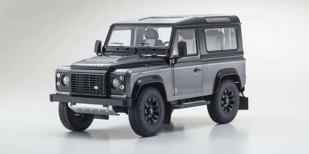 Kyosho 1:18 Land Rover Defender 90 Autobiography 2007 Corris Gray 08901CGR