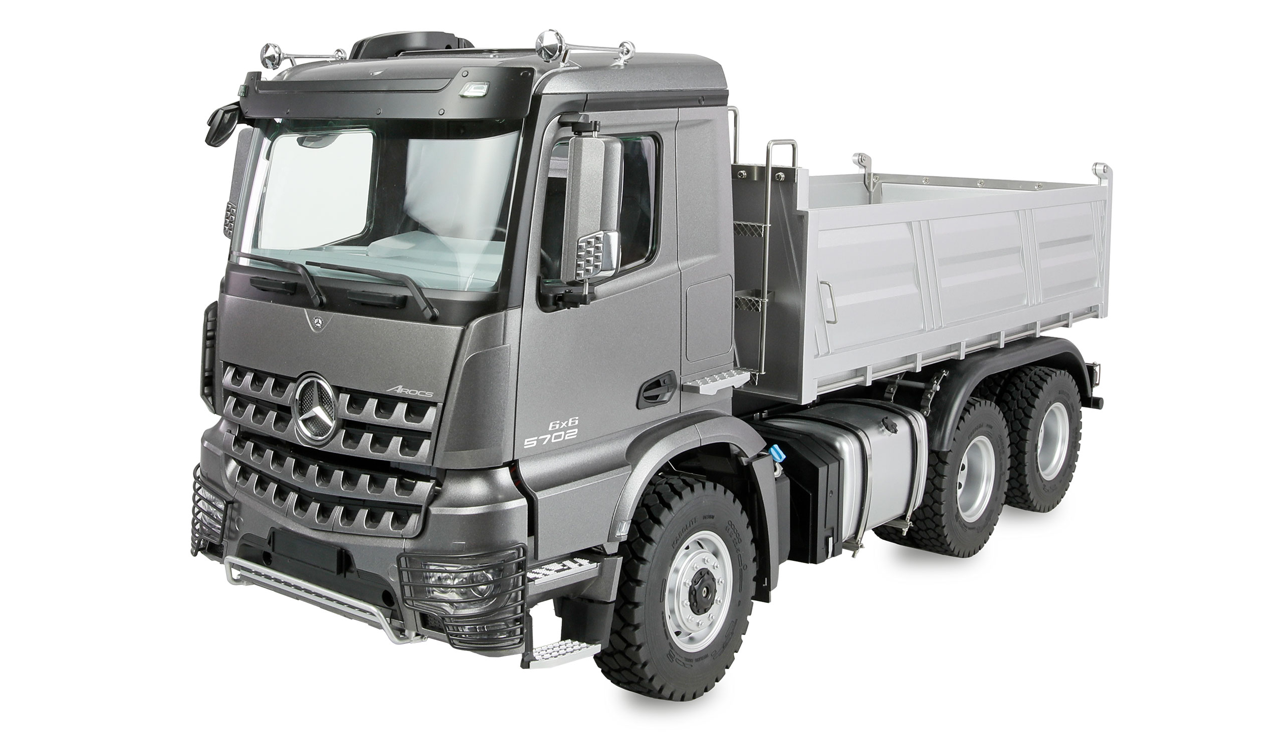 Amewi Mercedes-Benz Arocs Muldenkipper 6x6 1:14 RTR anthrazit 22728